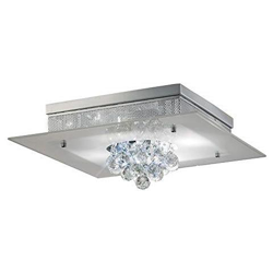 Inspired Diyas - Tabitha - Filo Soffitto 4 Luci Cromo Lucido, Cristallo precio