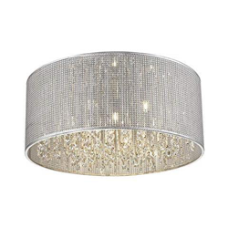 Plafoniera A Filo Piccola A 6 Luci Argento, Cristallo, G9 características