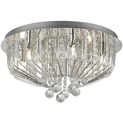 Mela Cromo E Vetro Cristallo Montaggio A Filo - Searchlight 7786-6cc en oferta