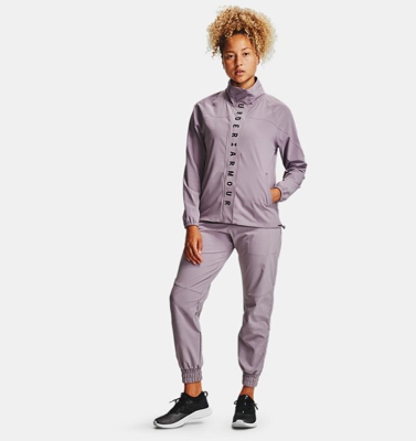 Maglia UA Recover Woven Full Zip da donna