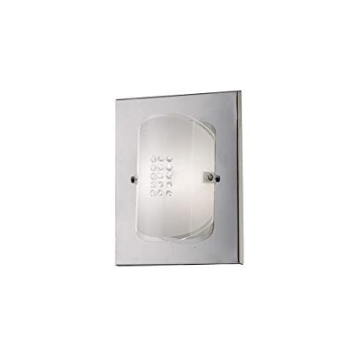 Inspired Diyas - Starlis - Applique Filo Muro Switched 1 Luce Cromo Lucido, Vetro, Cristallo