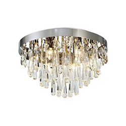 Inspired Diyas - Sophia - Filo Soffitto 10 Luci E14 Cromo Lucido, Cristallo en oferta