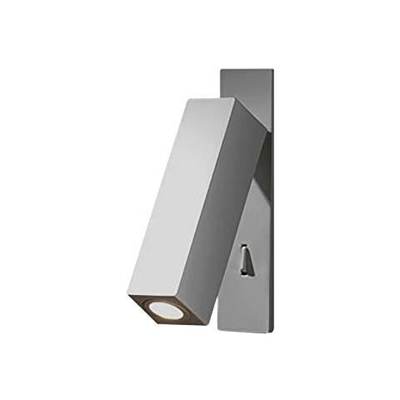 Leds-c4 Grok - Lampada Da Lettura A Led A 1 Luce Per Interni, Nichel Satinato