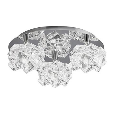 Inspired Mantra - Artic - Filo Soffitto 3 Luci G9 Rotondo Piccolo, Cromo Lucido