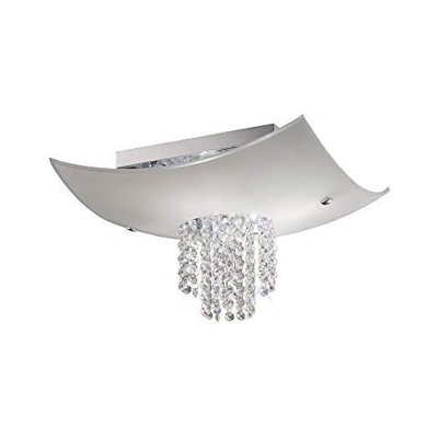 Inspired Diyas - Nyla - Filo A Soffitto A 5 Luci Cromo Lucido, Vetro, Cristallo