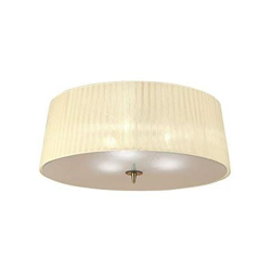 Inspired Mantra - Loewe - Plafoniera A Filo 3 Luci E27, Ottone Antico Con Paralume Crema características