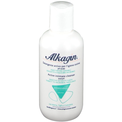 Alkagin® Detergente Intimo Attivo con Complesso Antimicrobico a pH Acido