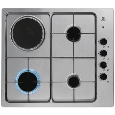 60 cm Soft - 3 fuochi gas e 1 piastra elettrica -