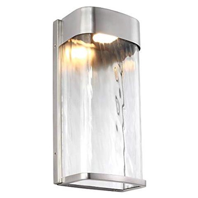 Elstead Bennie - Applique A Led 1 Luce Da Esterno Grande Acciaio Satinato Ip44