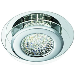 Searchlight Vesta - Plafoniera Led Tonda A Filo Cromata Con Centro In Cristallo características