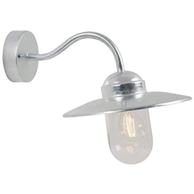 Lampada Da Parete Nordlux Zincato 1 X E27 60w, Ip54, Altezza: 25,5 Centimetri 22.671.031