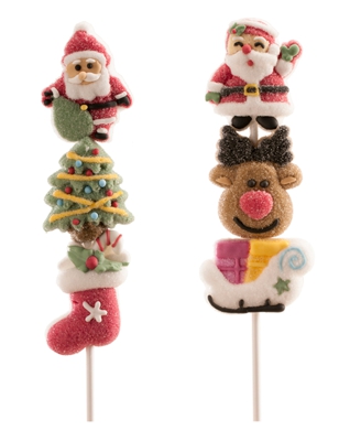 Spiedini di Mashmallow per natale