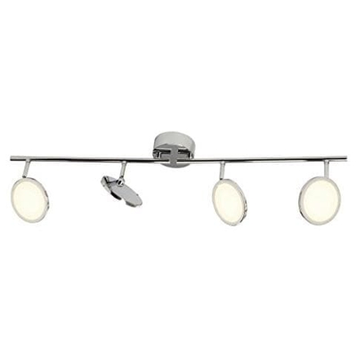 Ag G30532/15 pluto Plafoniera Led Extra / fine A 4 luci Con Variatore Integrato Easydim Metallo / plastica 5 w Integrated Cromo
