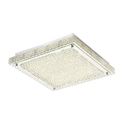 Inspired Diyas - Amelia - Filo Soffitto 21w 2100lm Led 4000k Acciaio Inossidabile, Cristallo
