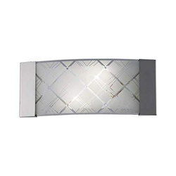 Inspired Diyas - Aries - Applique A Filo 2 Luci Cromo Lucido, Vetro precio