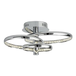 Anelli Tre Light Chrome Led Semi Montaggio A Filo - Searchlight 3133-3cc características