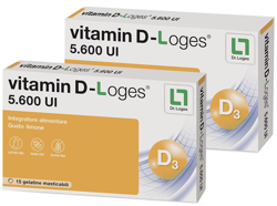 VITAMIN D-LOGES 30 GELATINE MASTICABILI GUSTO LIMONE 42 G precio