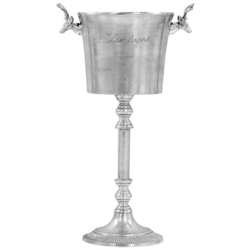 Secchiello Per Champagne Alluminio Massiccio 39x29x71cm Argento precio
