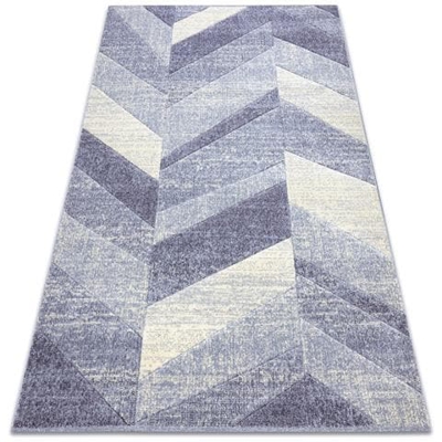 Tappeto Feel 5673/17944 A Spina Di Pesce Beige / violet Toni Viola 160x220 Cm