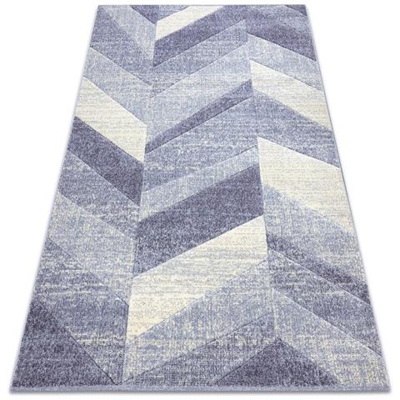 Tappeto Feel 5673/17944 A Spina Di Pesce Beige / violet Toni Viola 140x190 Cm