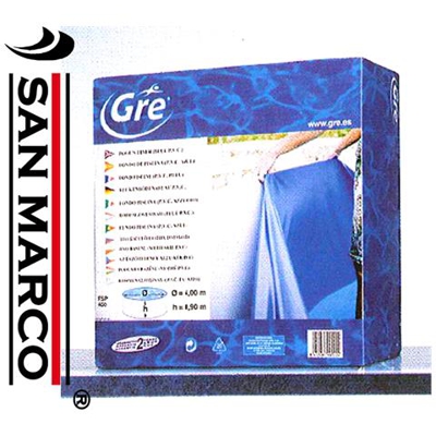 Liner Piscina Gre Azzurro Rotondo 350x90 Cm