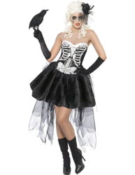 Costume scheletro macabro adulto per donna en oferta