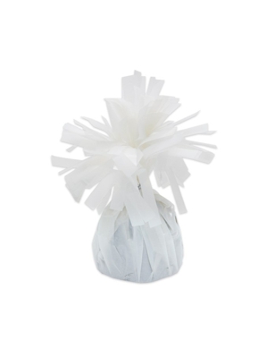 6 Pesetti per palloncino bianchi con frange