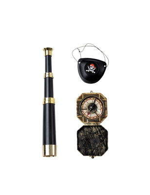 Kit accessori capitano dei pirati per adulto
