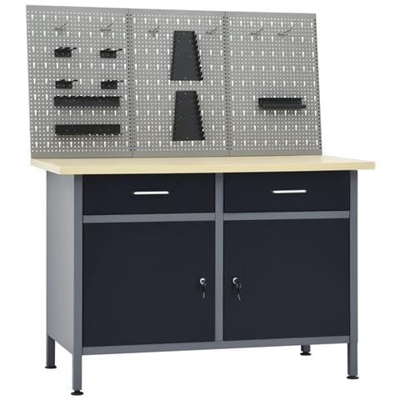 Banco Da Lavoro Con 3 Pannelli A Parete