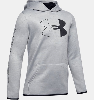 Felpa con cappuccio Armour Fleece® Branded da ragazzo
