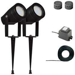 Lampada Set Da Giardino Esperance 2 Pezzi Nero 81205 en oferta