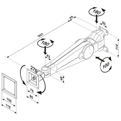 Lcd Monitor Arm 5 Movements Black características