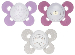 CHICCO SUCCHIETTO COMFORT LUMINOSO GIRL SILICONE 12 MESI 2 PEZZI precio