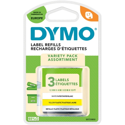 LetraTag assorted 3 pack nastro per etichettatrice, Nastro di scrittura