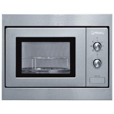 3WGX1953 Forno Microonde da Incasso con Grill Capacità 17 Litri Potenza 800 Watt Colore Acciaio Inossidabile