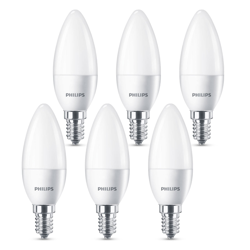 Philips lampadina LED E14 B35 5,5W satinato set 6x características