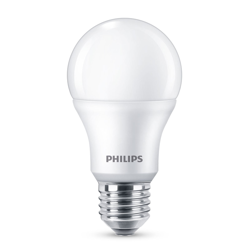 Philips E27 LED A60 8W 2.700K satinato set 4x en oferta