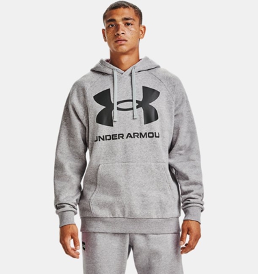 Felpa con cappuccio UA Rival Fleece Big Logo da uomo