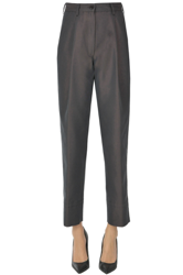 Iridescent fabric trousers en oferta