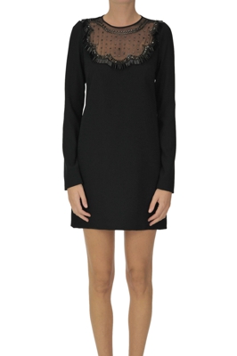 Embellished mini dress