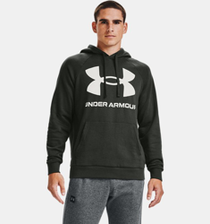 Felpa con cappuccio UA Rival Fleece Big Logo da uomo características