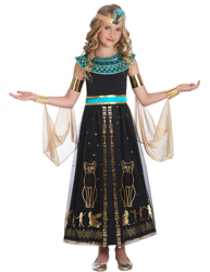 Costume cleopatra regina d'egitto per bambina en oferta