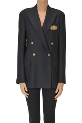 Wool-blend blazer en oferta