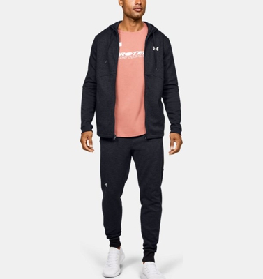 Felpa con cappuccio UA Double Knit Full Zip da uomo