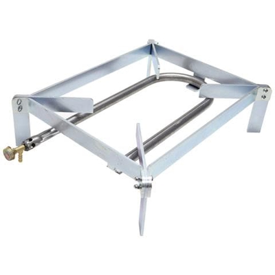 Fornello Smontabile In Acciaio Zincato Con Bruciatore A Gas Gpl Metano Per Pietre Ollari Laviche Bistecchiera Ghisa Piastra