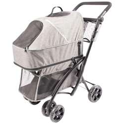 Passeggino Per Animali Deluxe 79x46x99 Cm Grigio características
