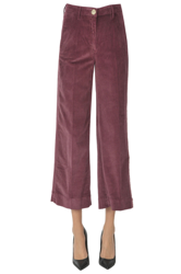 Cropped corduroy trousers en oferta