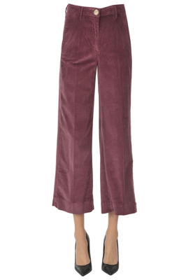 Cropped corduroy trousers