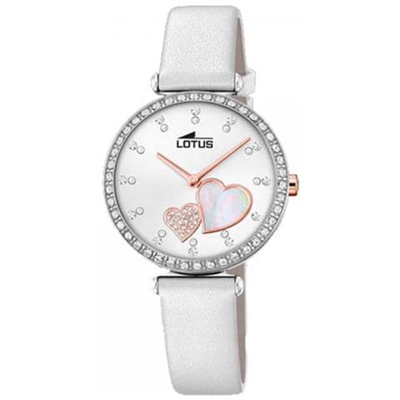 Orologio Donna Lotus Bliss Swarovski Cinturino In Pelle Bianco 18618/1
