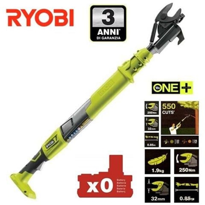 Cesoia Tronca Rami Senza Fili A Batteria 18v (Batteria Esclusa) Ryobi One+